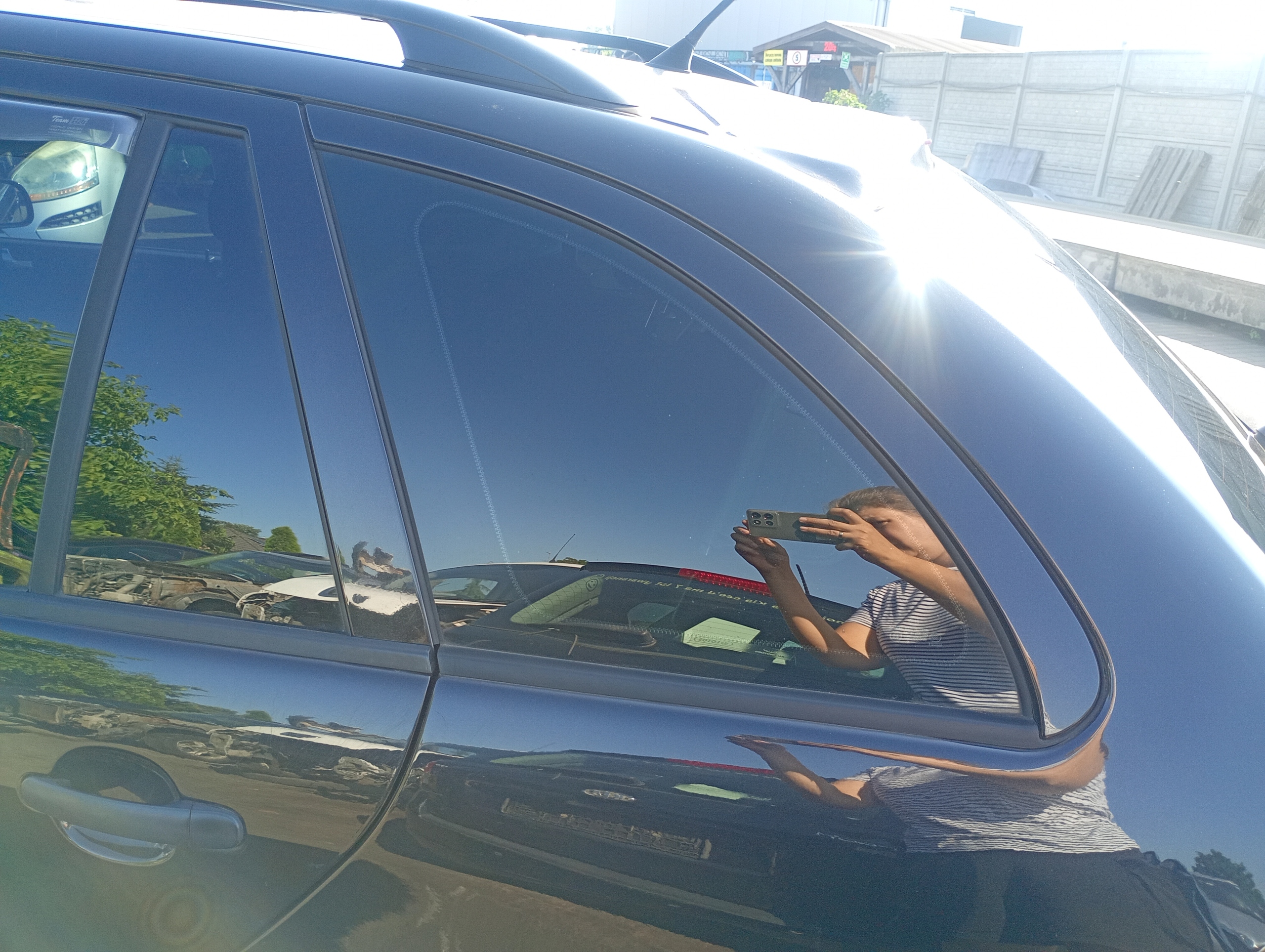 window side bodywork left rear part Skoda Fabia and 1 FL KOMBI 05-07