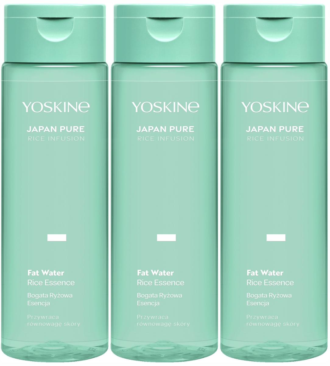 3 x Yoskine Japan Rice Rýžová esence na obličej 200 Ml Intenzivně hydratuje