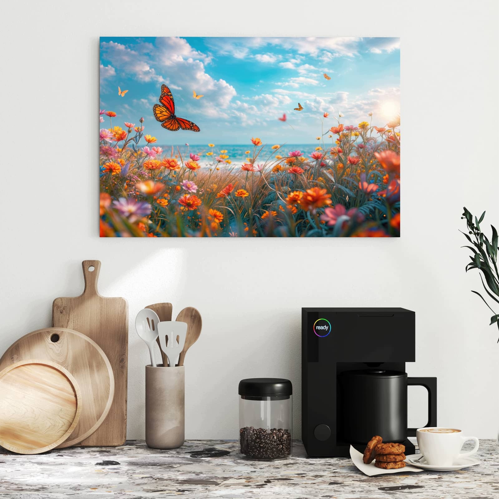 Magnetická tabule Letnia louka květinová 60 × 40 cm
