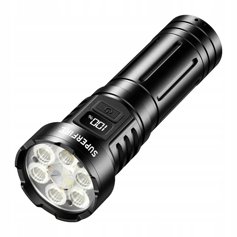 Latarka Ręczna Led Superfire L24 Usb C 2350 LM 230 M Akumulator 26650 Biwak