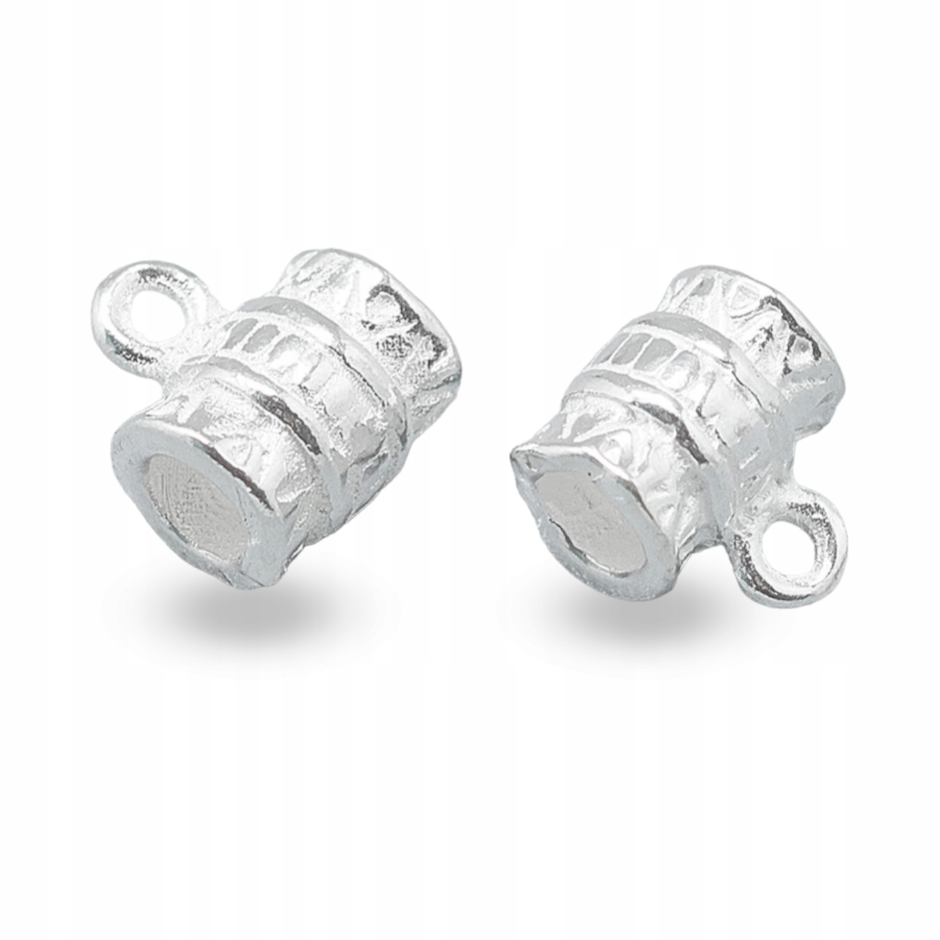 Stříbro 925 Bail Držák na přívěsky, 7.5x6.5x5 mm, Otvor 1 mm, 2 ks