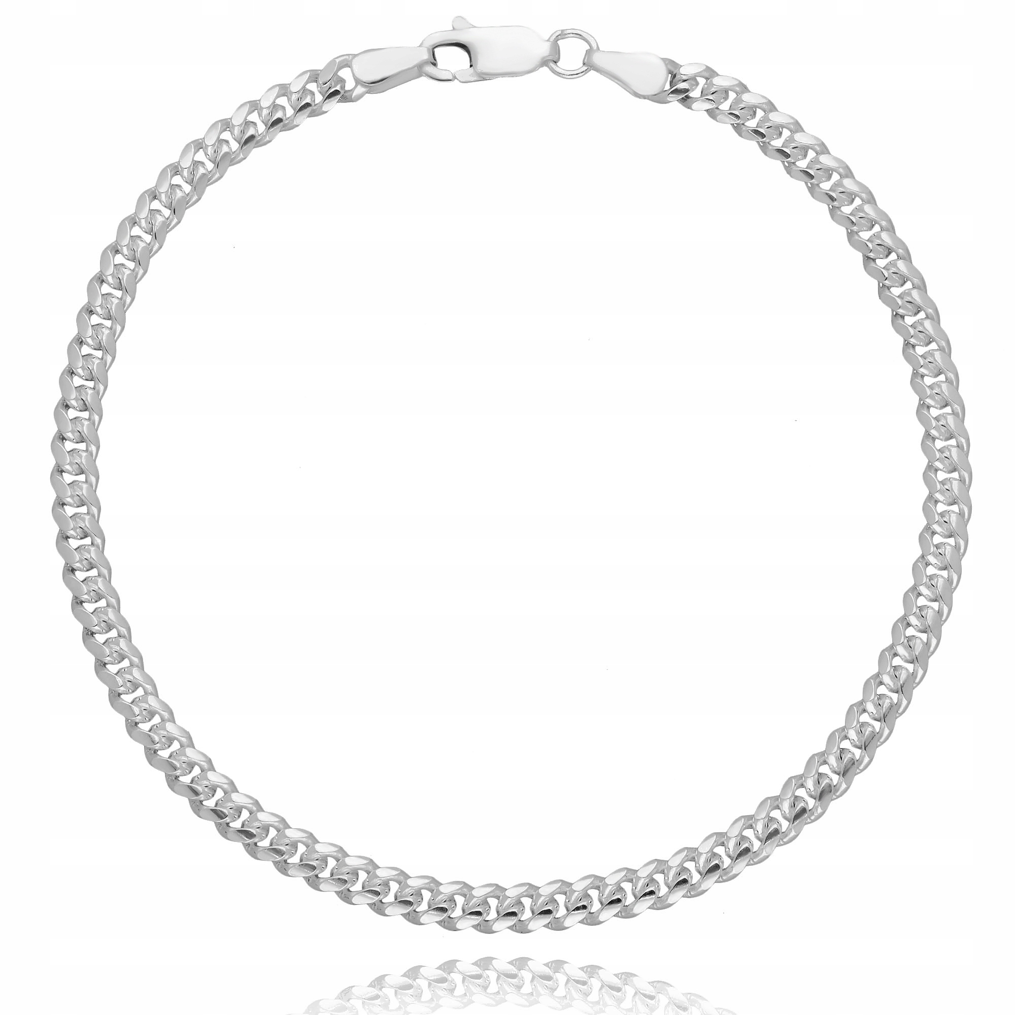 Stříbrný Náramek Pancerka Cubana Dámský Pánský PC1 21 cm Stříbro 925