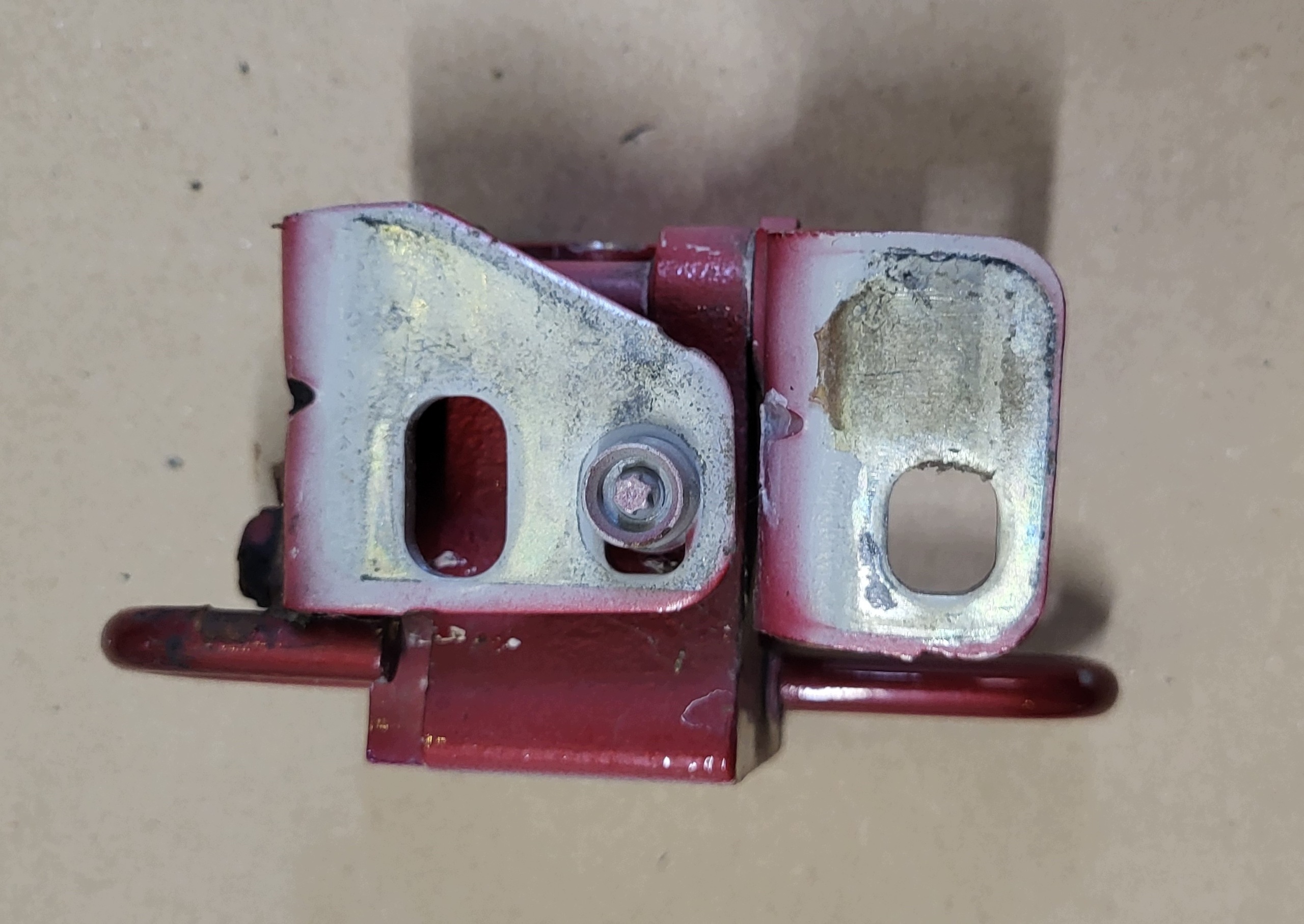 hinge door left rear part lower DOL VW GOLF V 1K4833411L red / claret