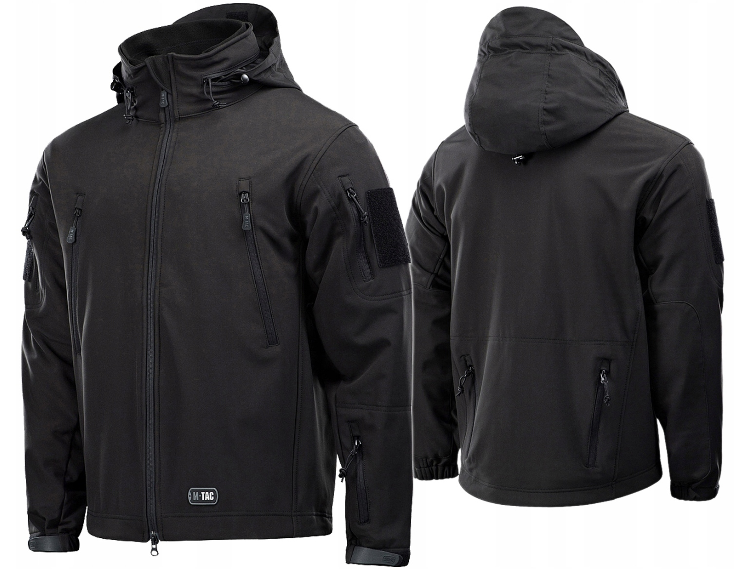 Pánská zateplená fleecová bunda M-Tac Softshell s podšívkou Black S