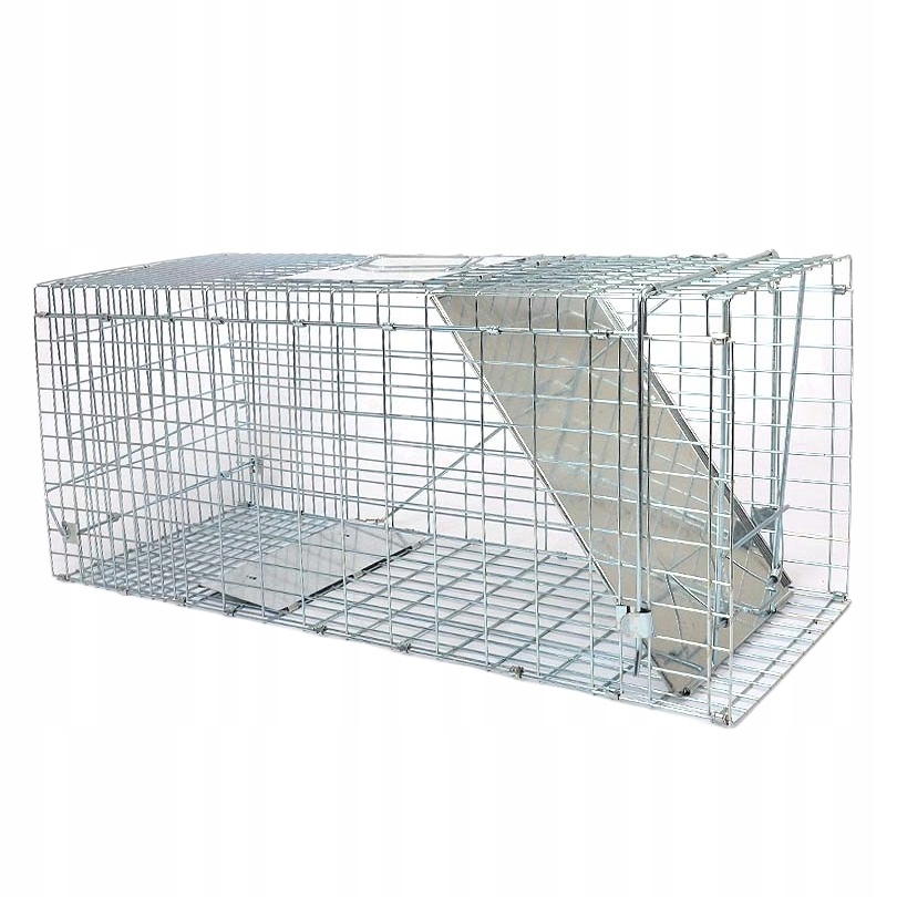 Żywołapka Na Lisy Kuny Koty Pułapka Metalowa Klatka Duża