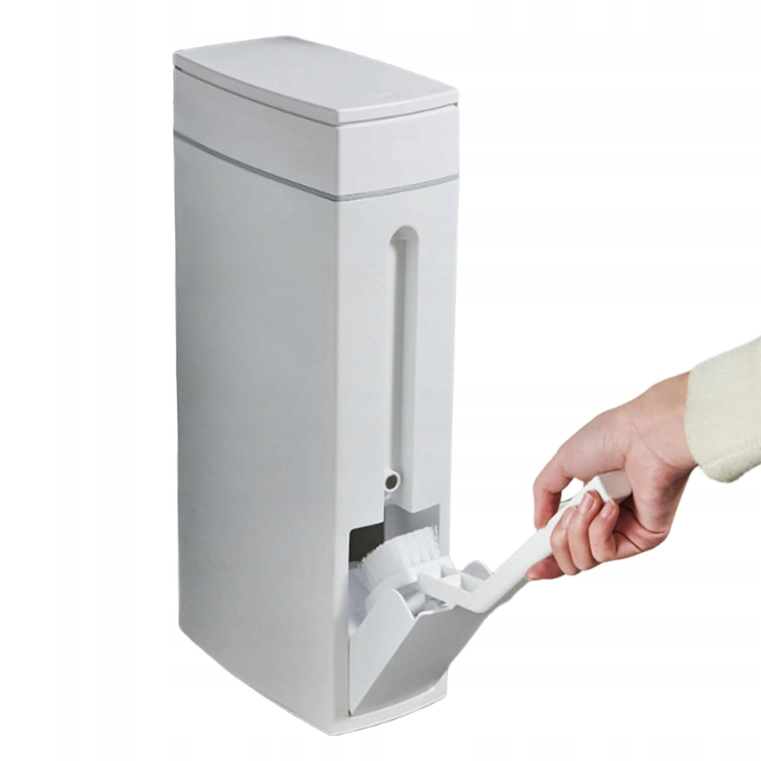 Odpadkový Koš 4,5 L S Víkem A Toaletním Kartáčem Do Koupelny A Kuchyně