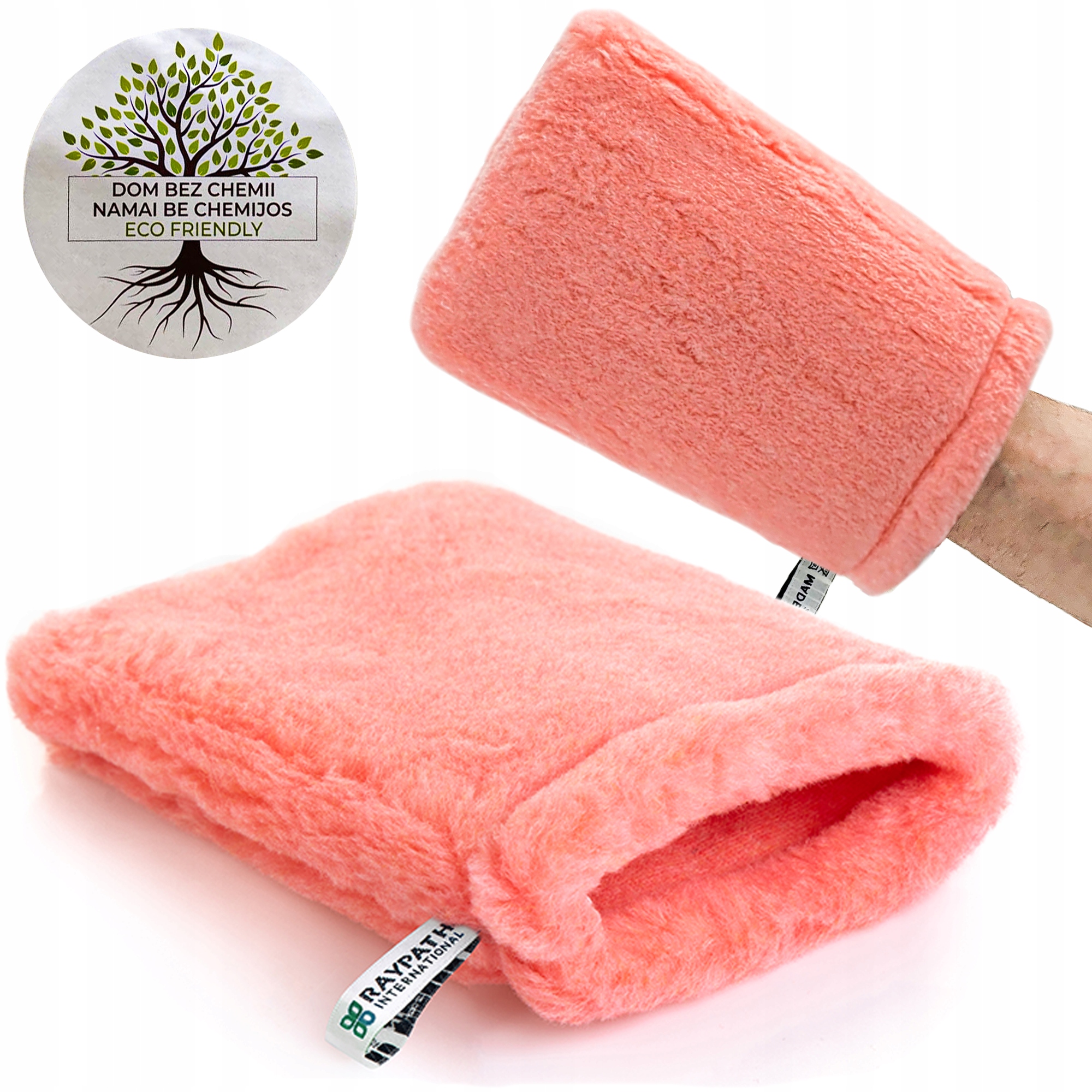 Růžová rukavice Elektronika na prach Antistatická srst M Na Sucho Raypath