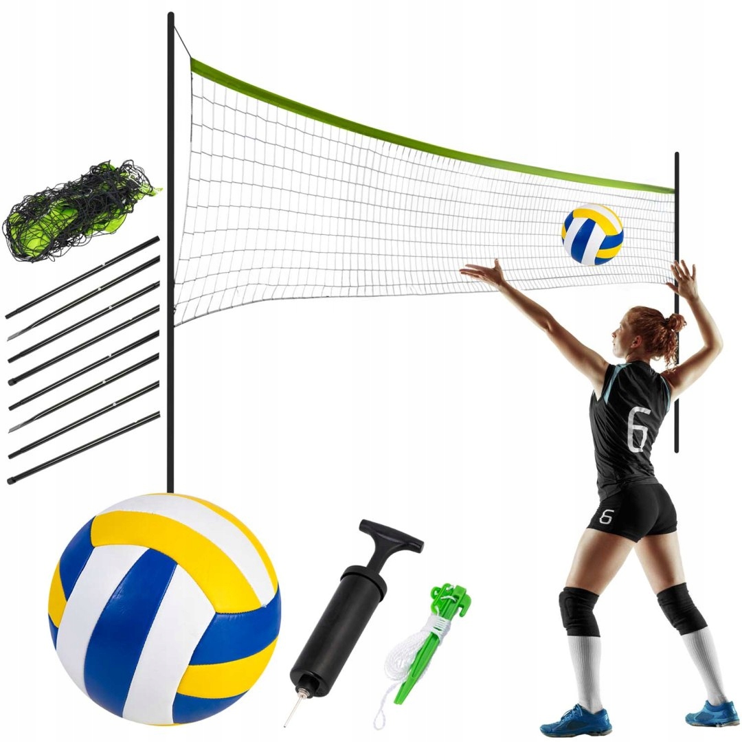 Síťka a rám pro volejbal a badminton 570 cm