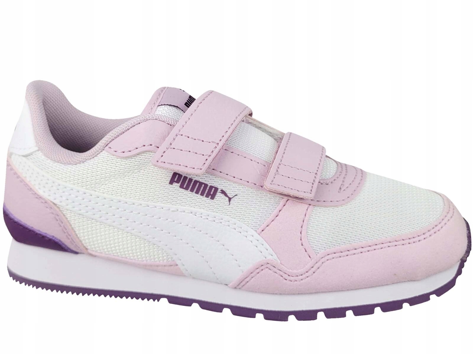Puma St Runner V3 Mesh 385511 24 Buty Dziecięce Różowe Na Rzep Gumki