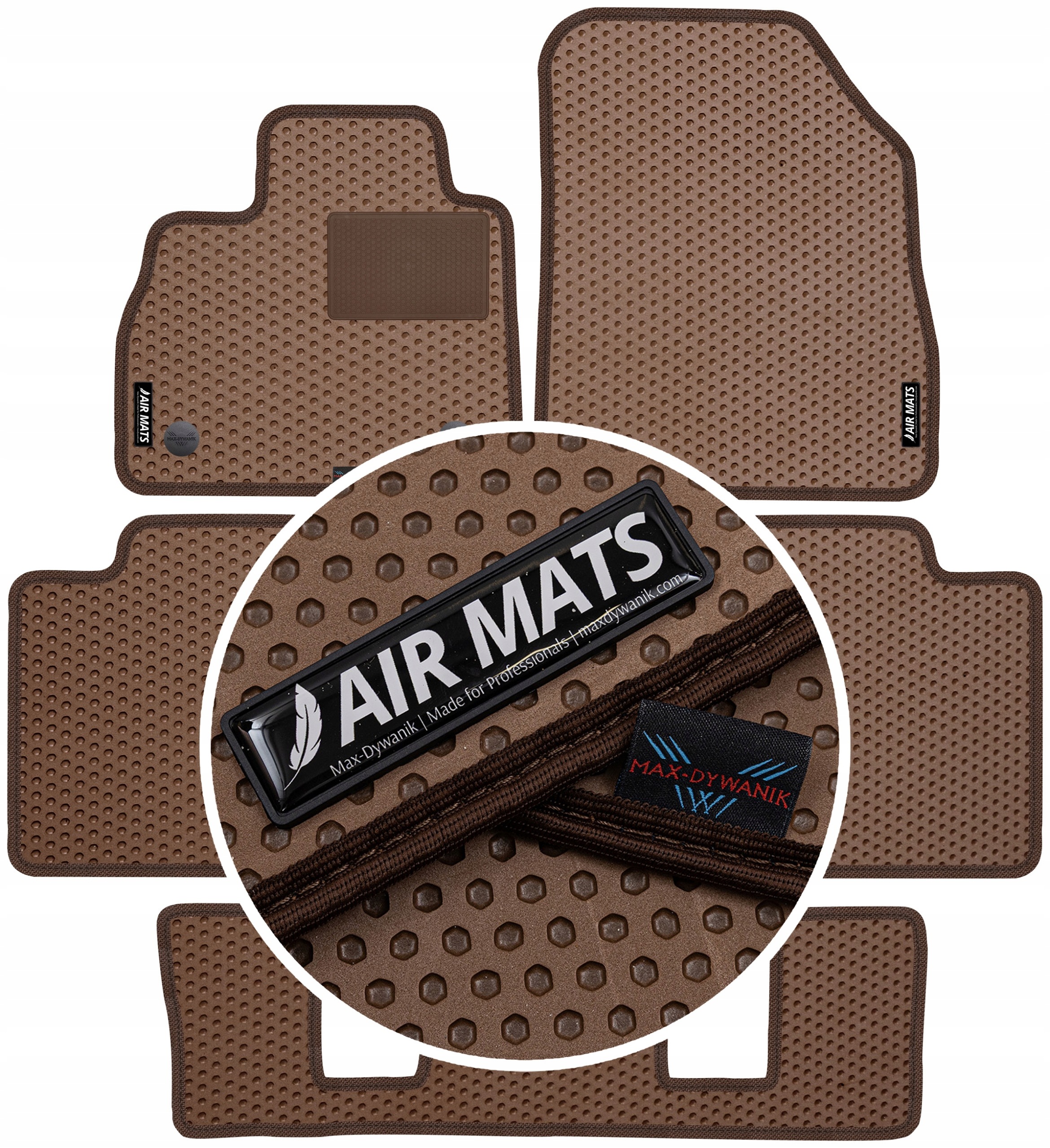 Renault Espace V 7os 2015- Gumové rohože Air Mats Bronzové