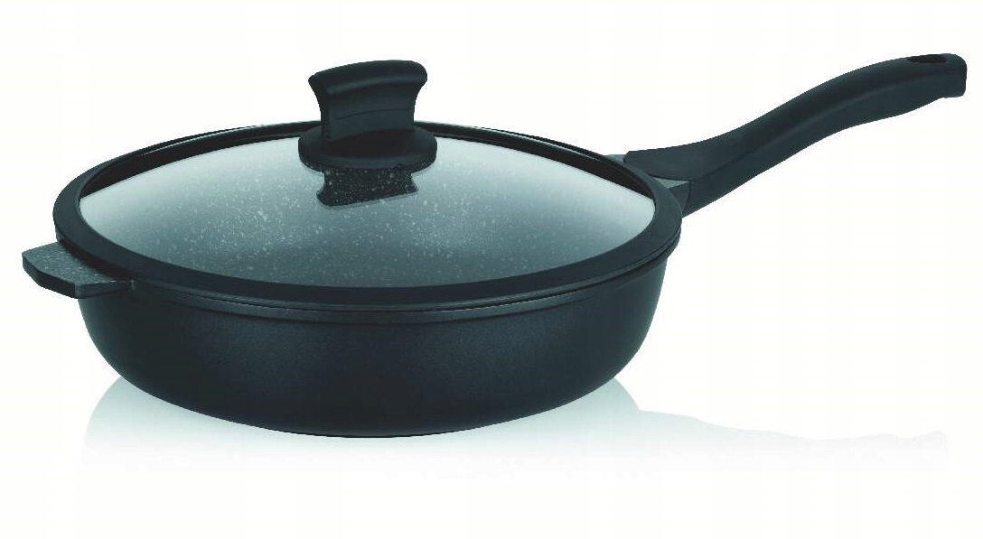 Panvica Stella Nova priemer 28 cm, nepriľnavá, čierna KL-12227 Keld