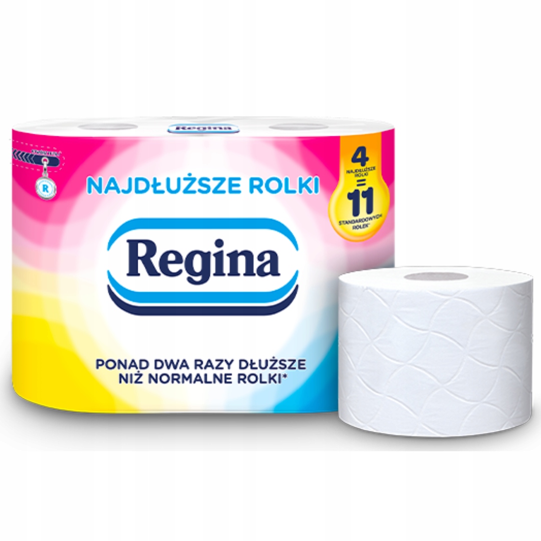 NAJDŁUŻSZY PAPIER TOALETOWY Regina 4 rolki x 4 EAN (GTIN) 8004260003407