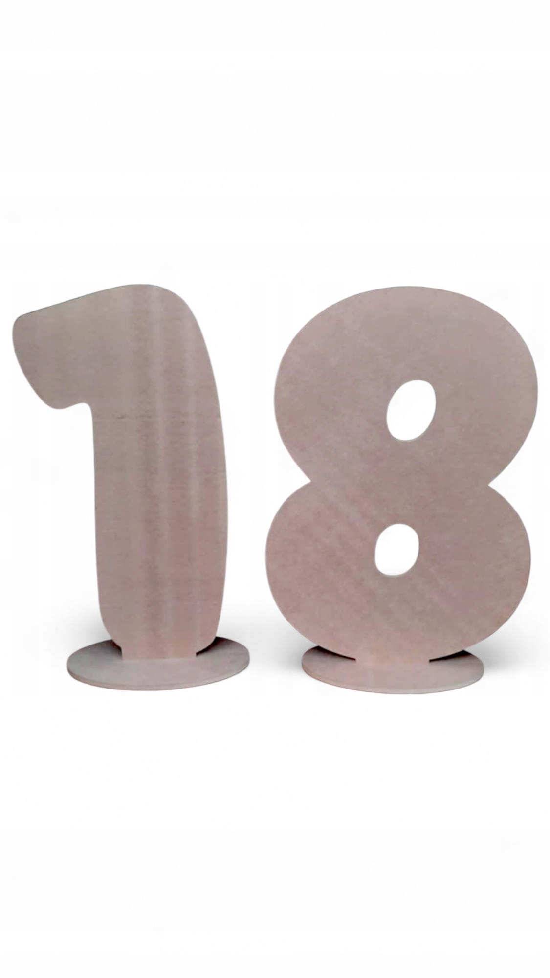 Číslice 100 cm z Mdf 16 mm na podstavci – pro akce a dekorace