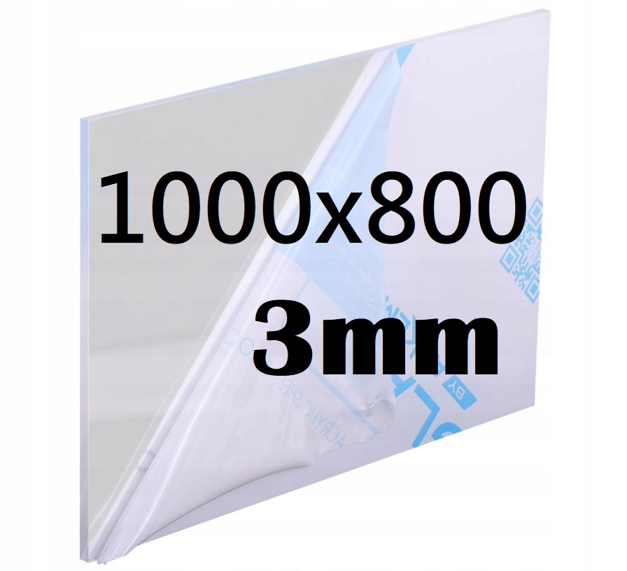 Plexi Plexi Plexi Plexa na míru 100 x 80 cm x 3 mm Bezbarvá Deska