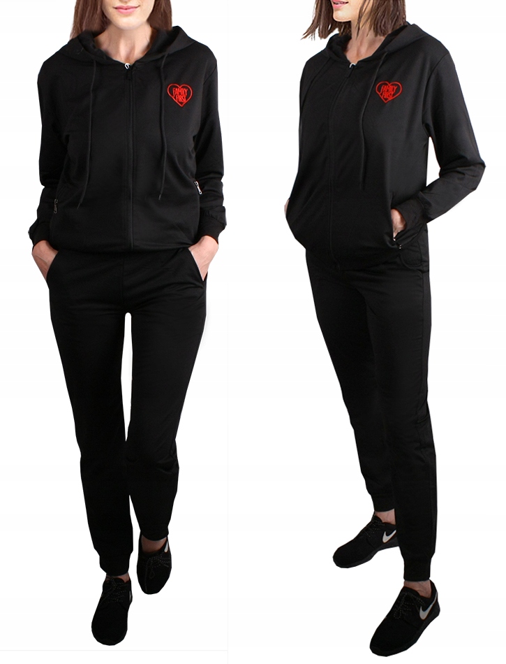 DRES DAMSKI SPODNIE+BLUZA kaptur 251 black XL/2XL Marka inna