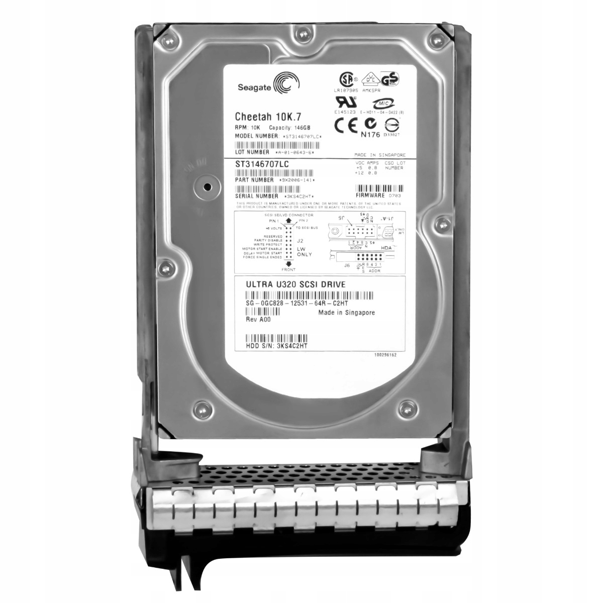 Dell 0GC828 146GB 10K Scsi U320 3.5'' ST3146707LC