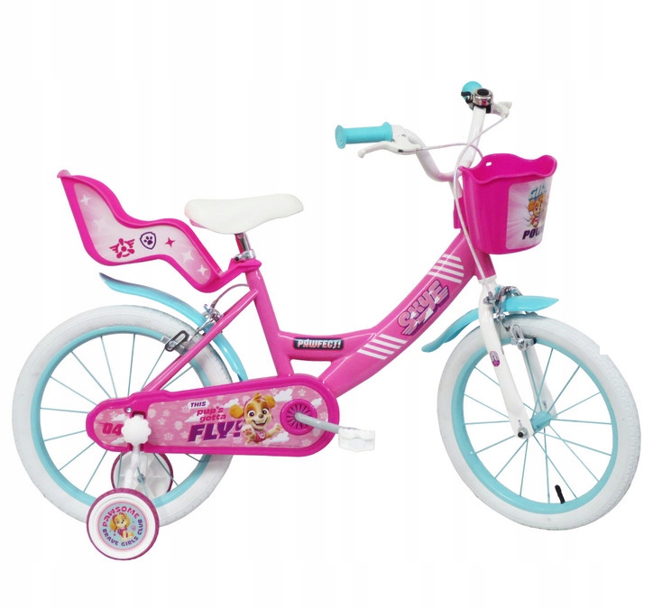 Rower dziecięcy Denver Psi Patrol Skye Everest koło 14 " różowy