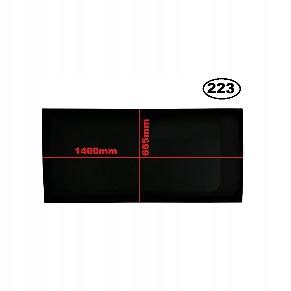 SZYBA BOCZNA LEWA CITROEN JUMPER II 06-> 1400x665