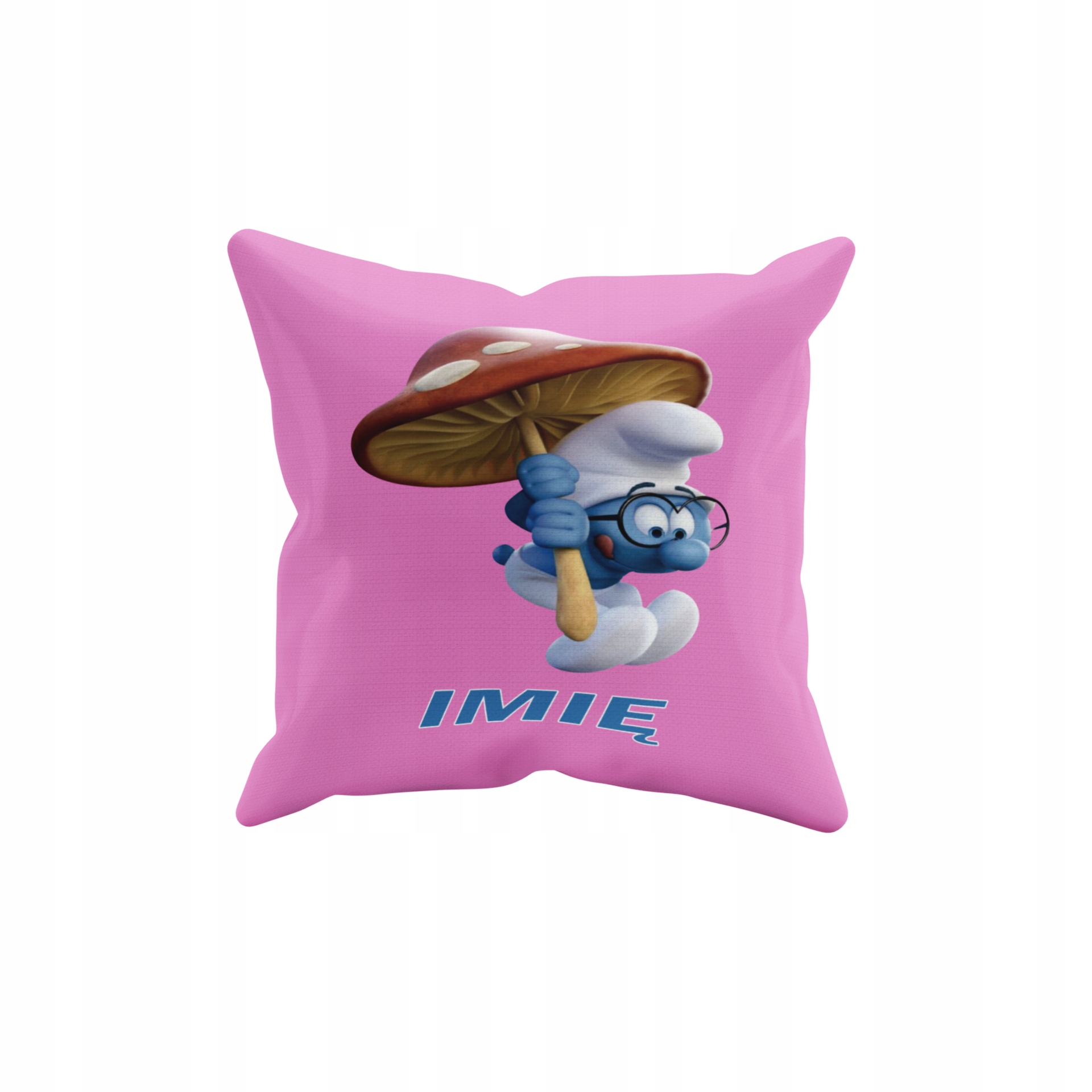 POSZEWKA NA PODUSZKĘ JAŚKA DO PRZEDSZKOLA SMERF WAŹNIAK + IMIĘ GRATIS Waga produktu z opakowaniem jednostkowym 0.5 kg