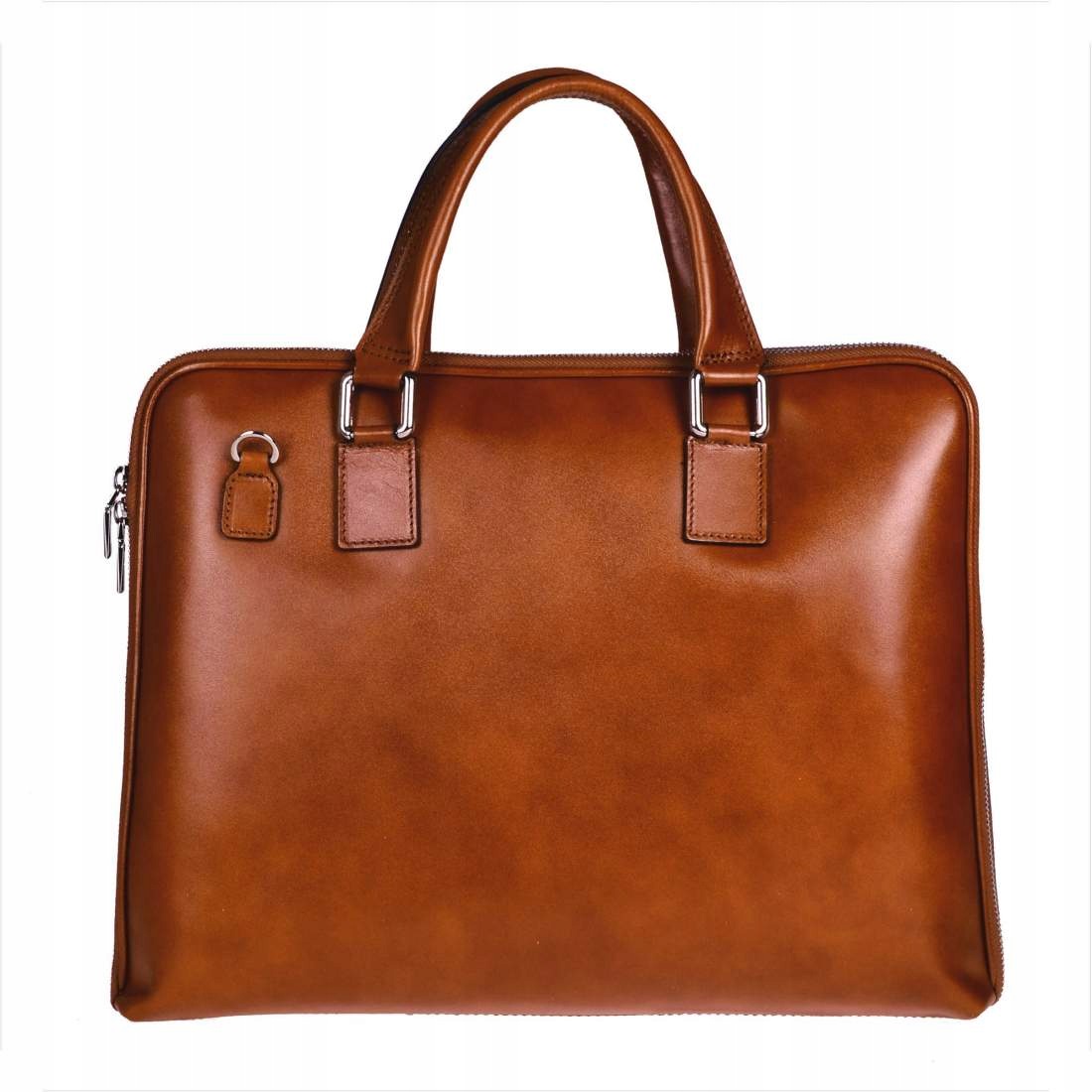 Elegantní dámská kožená aktovka XL camel