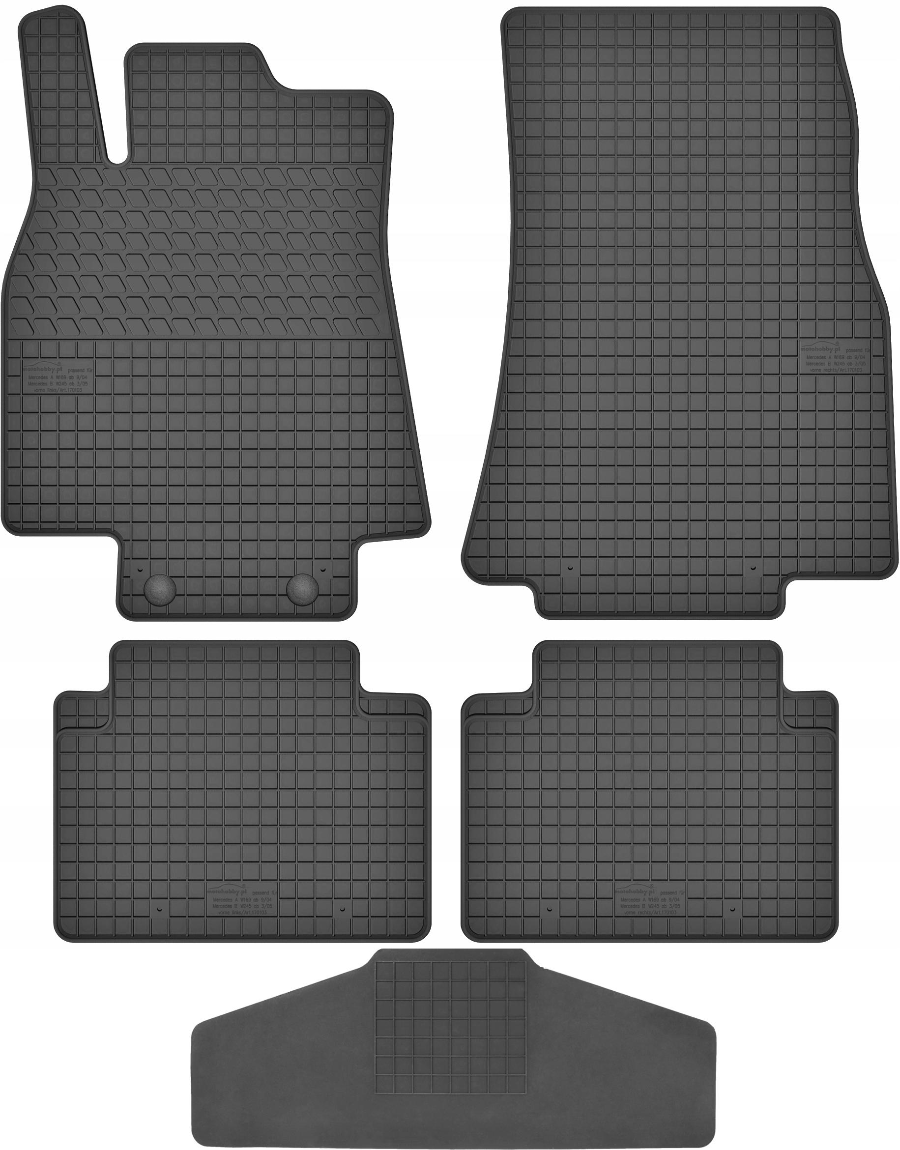 

Dywaniki dedykowane do Mercedes B W245 Tunel