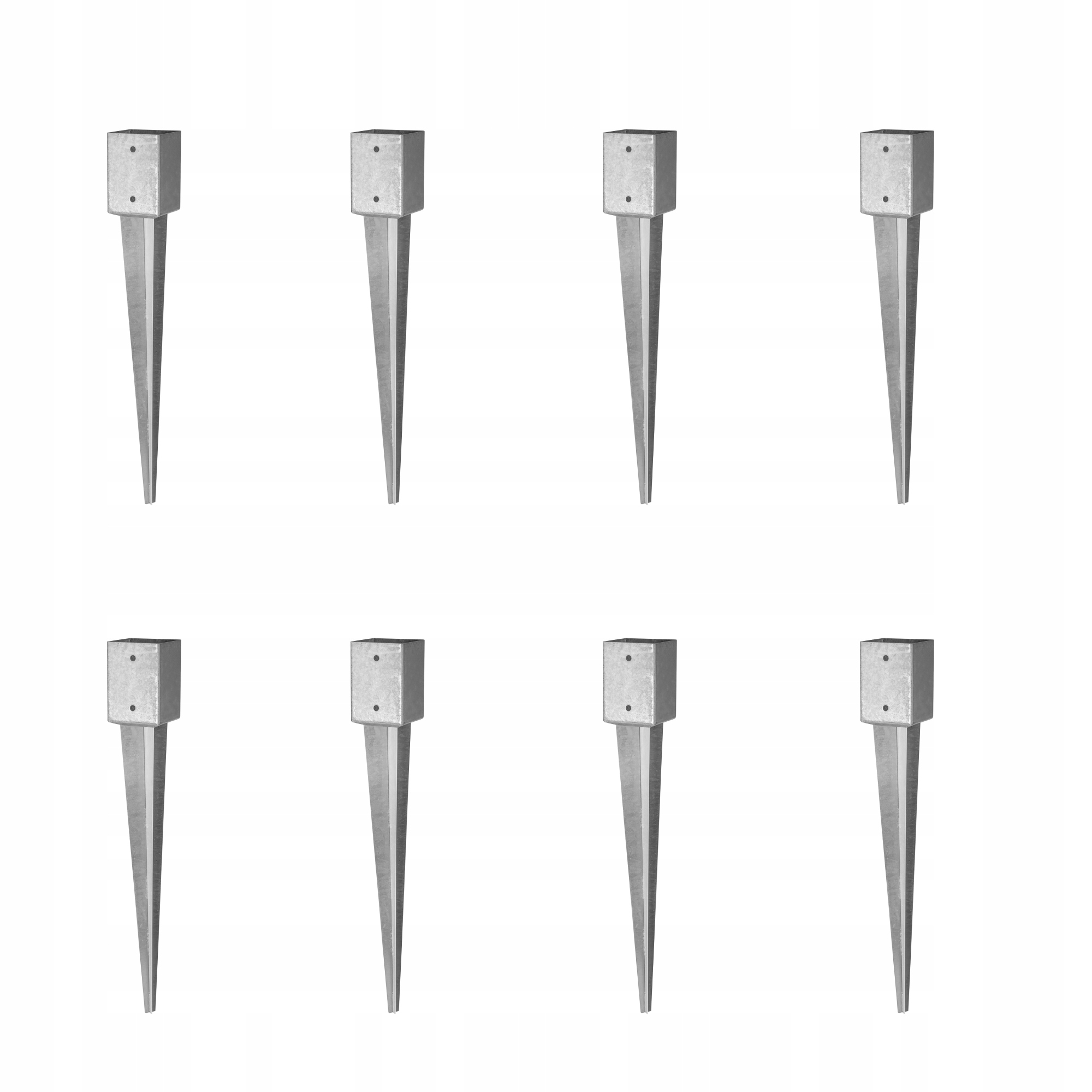 

Zestaw 8 szt.Podstawa słupa wbijana 70x750 mm