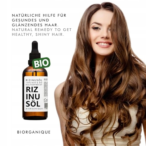 BIO RICINUSOLEJ 100 Procent Naturalny Do Paznokci Rzęs Skóry Brody 50 ml — miniatura 5