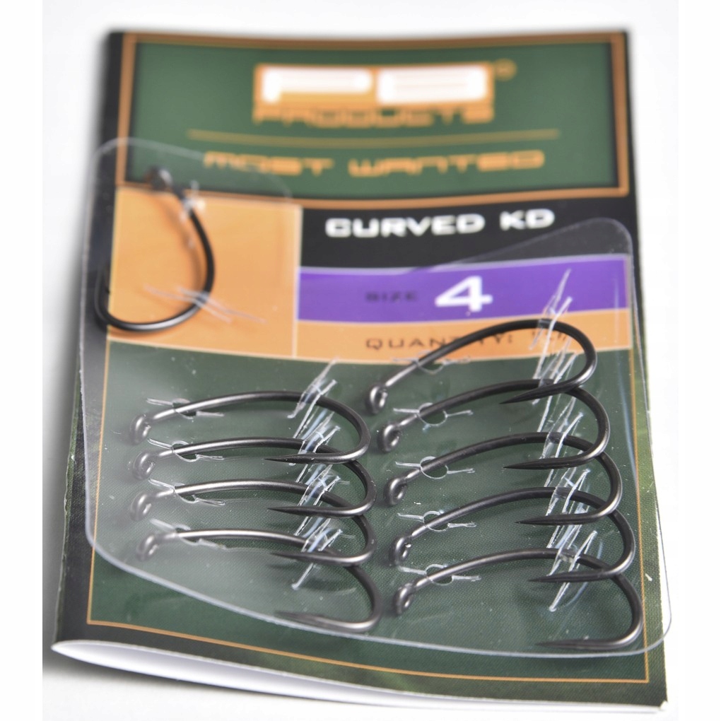Pb Products Curved KD-hook Dbf size 4 10szt haki karpiowe