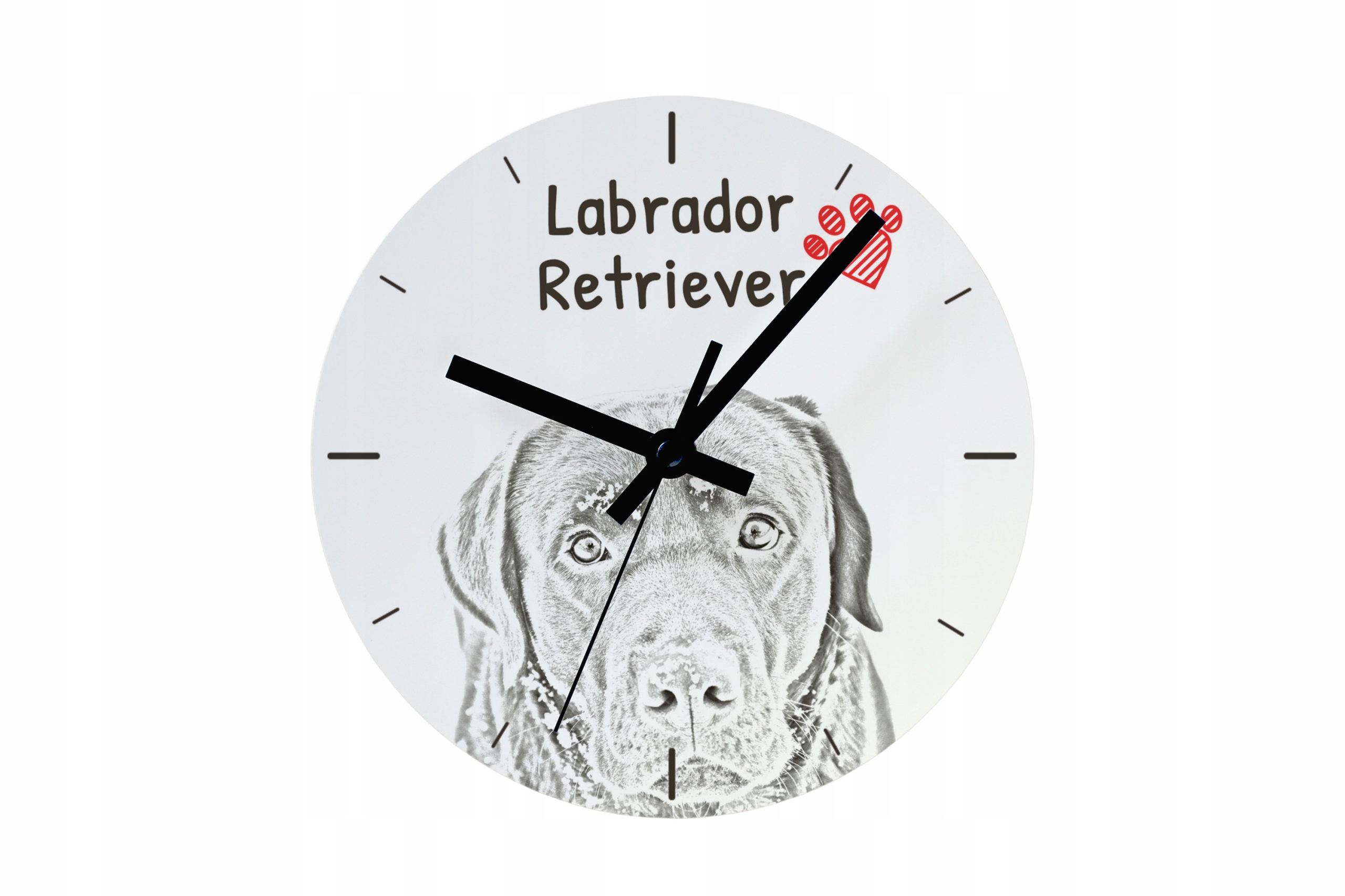 Labradorský retrívr, závěsný a stojící hodinový stroj se psem, personalizace fotografií