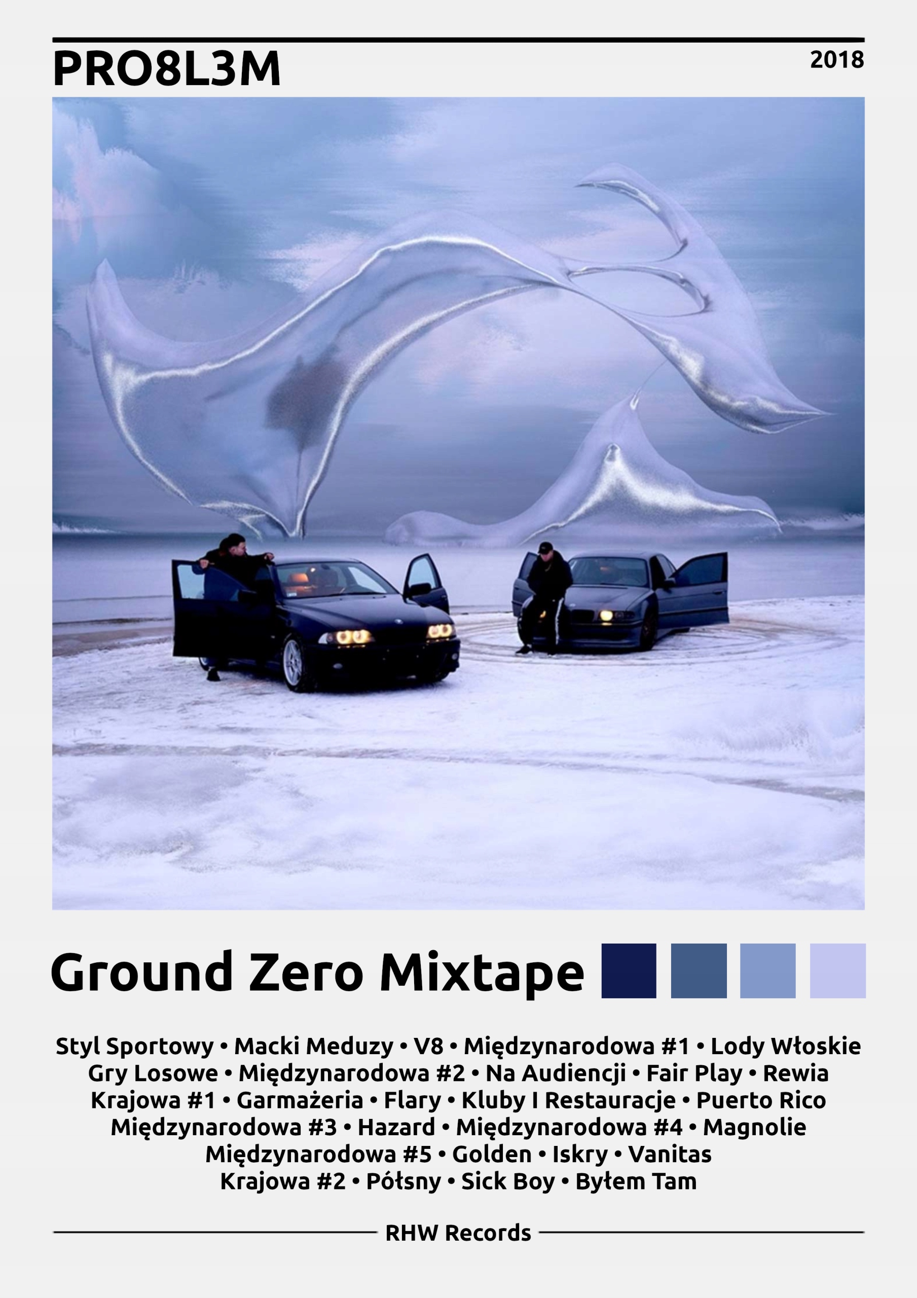 PRO8L3M Ground Zero Mixtape Plagát Bez rámčeka obrázok s albumom Darček
