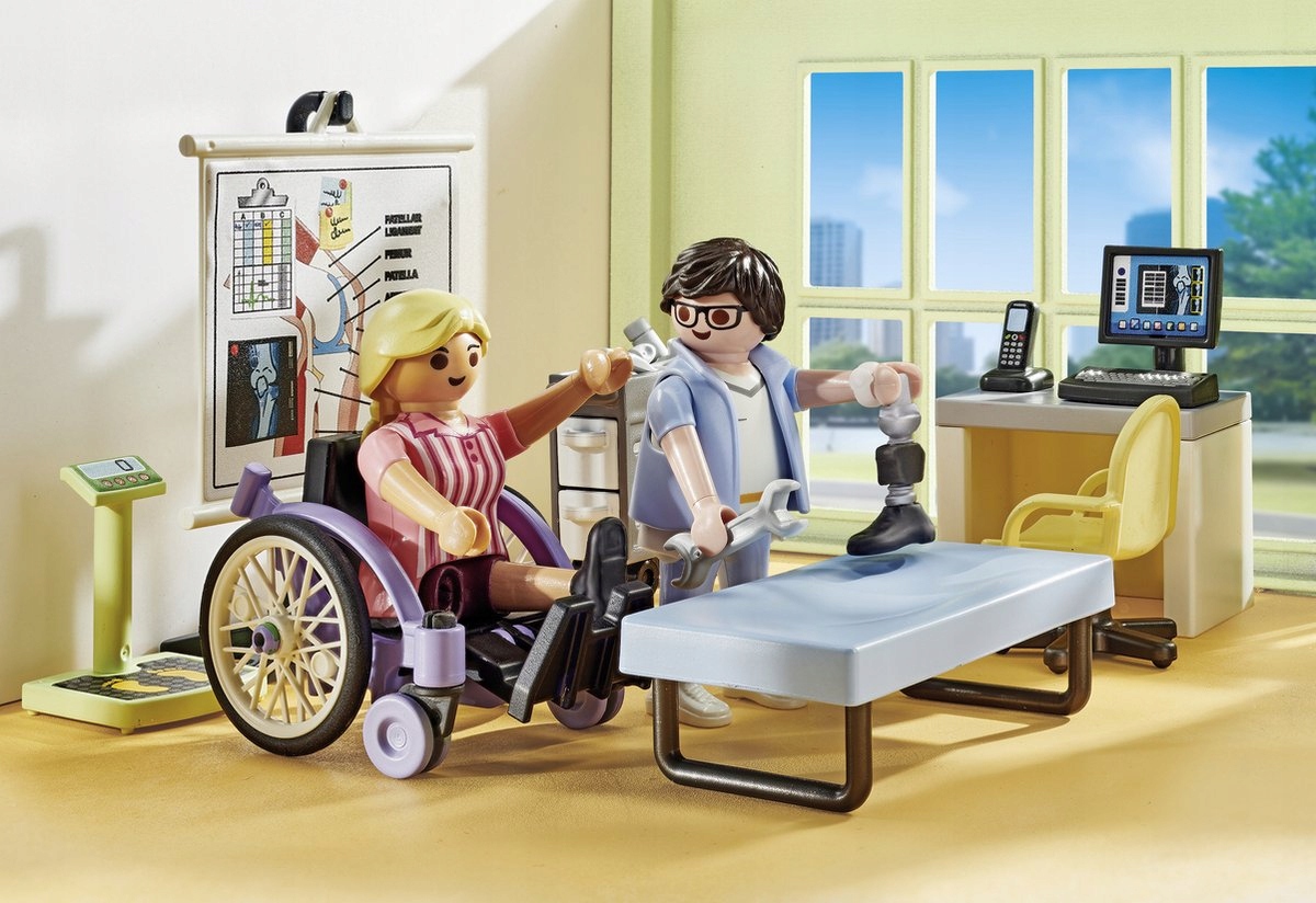 PLAYMOBIL 71617 ODDZIAŁ ORTOPEDII Z WYPOSAŻENIEM DO SZPITALA + KATALOG Marka Playmobil