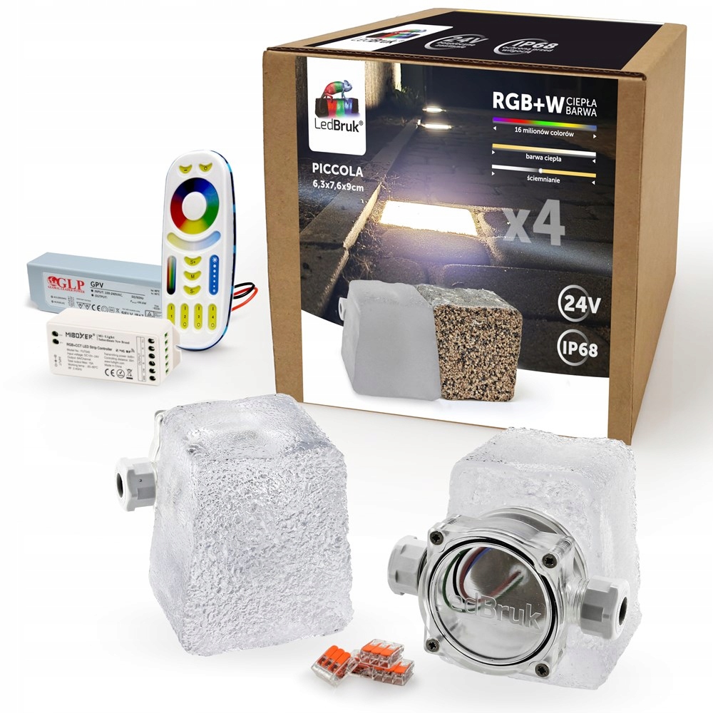 4x Kostka Brukowa LED LedBruk Piccola-B RGBW BC