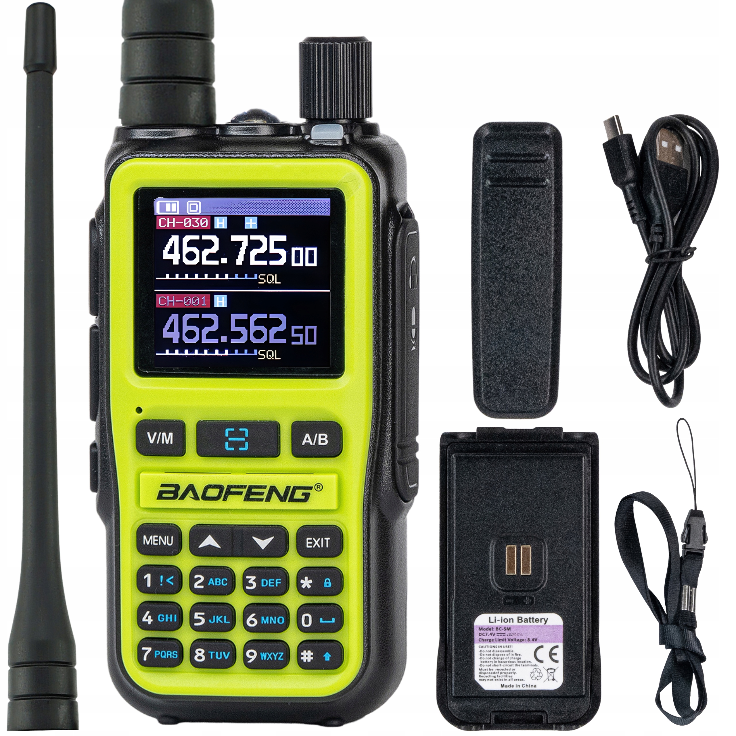 Baofeng UV-5R Eu Mini Radiotelefon Vhf Uhf Nasłuch Pasmo Lotnicze Am Fm