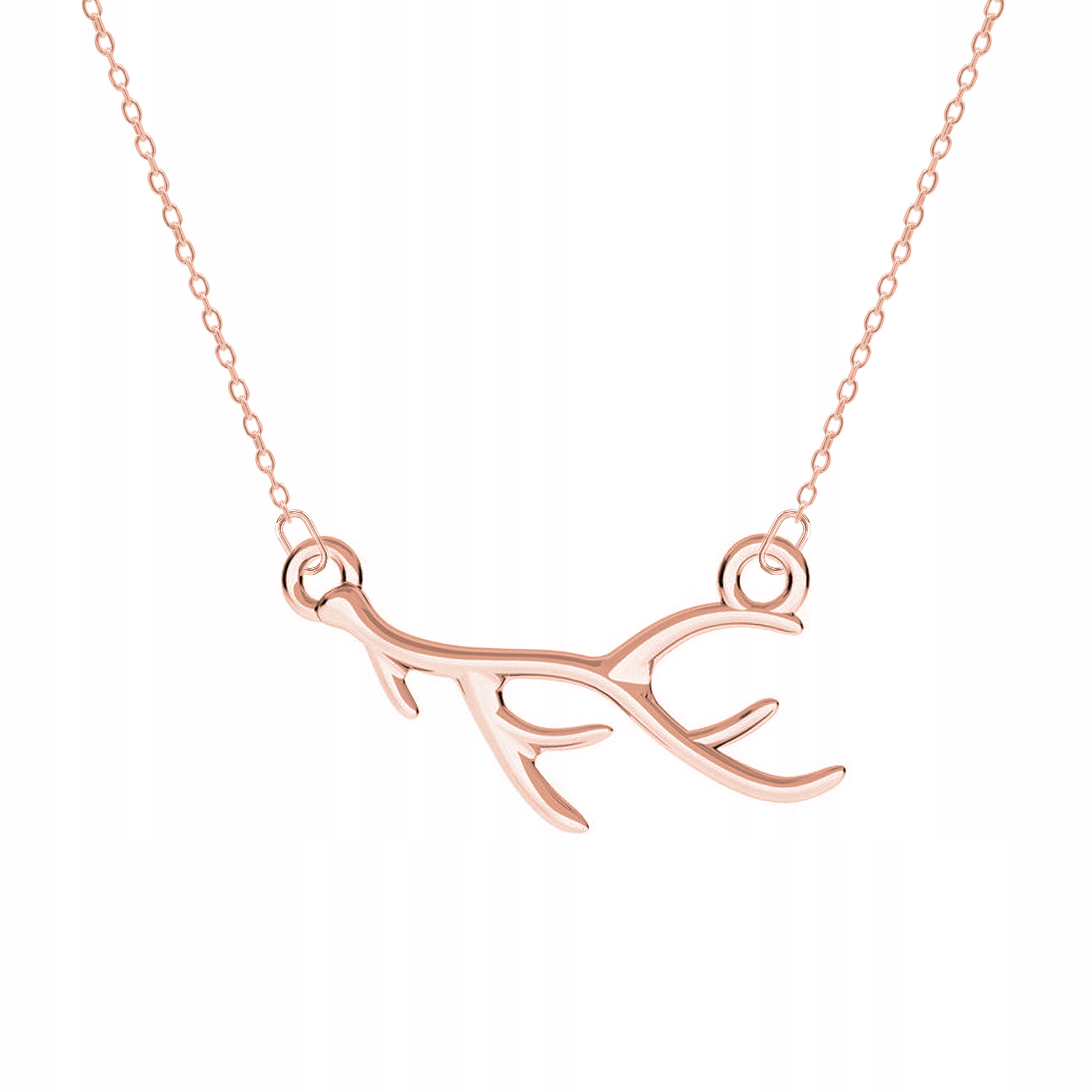 

Łańcuszek złoty naszyjnik 925 Poroże Jelenia