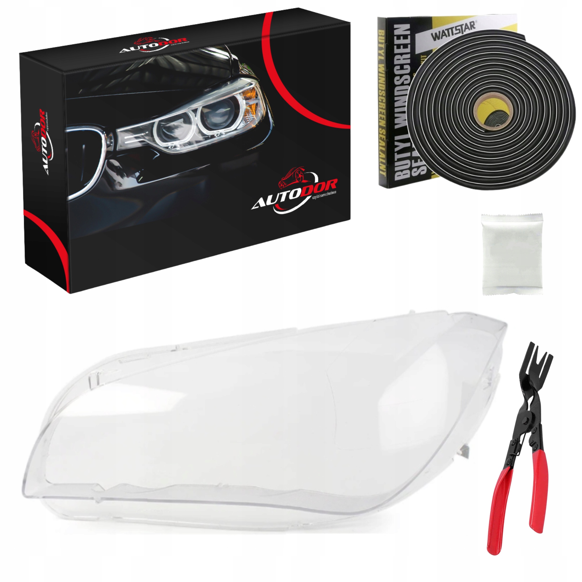 Bmw X1 E84 2009-2015 Stínidlo Předního Světlometu Levé Lepidlo Kleště