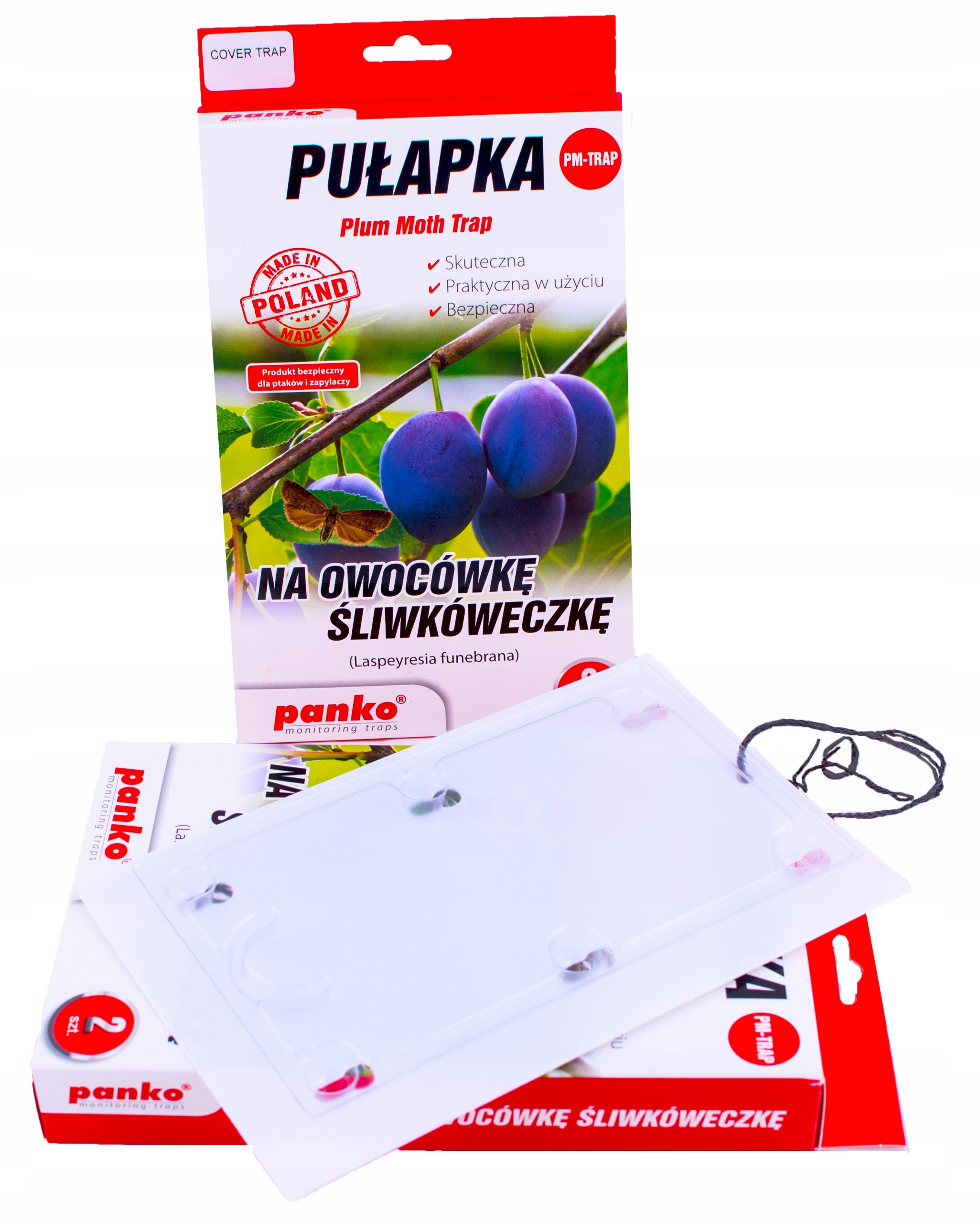 PANKO PUŁAPKA LEP NA OWOCÓWKĘ ŚLIWKÓWECZKĘ 2 SZT