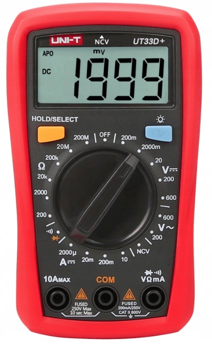 Miernik UT33D+ (wykrywacz przewodów pod napięciem)