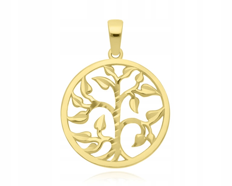 Zlatý přívěsek 585 Strom štěstí Dámský Přívěsek na Řetízek