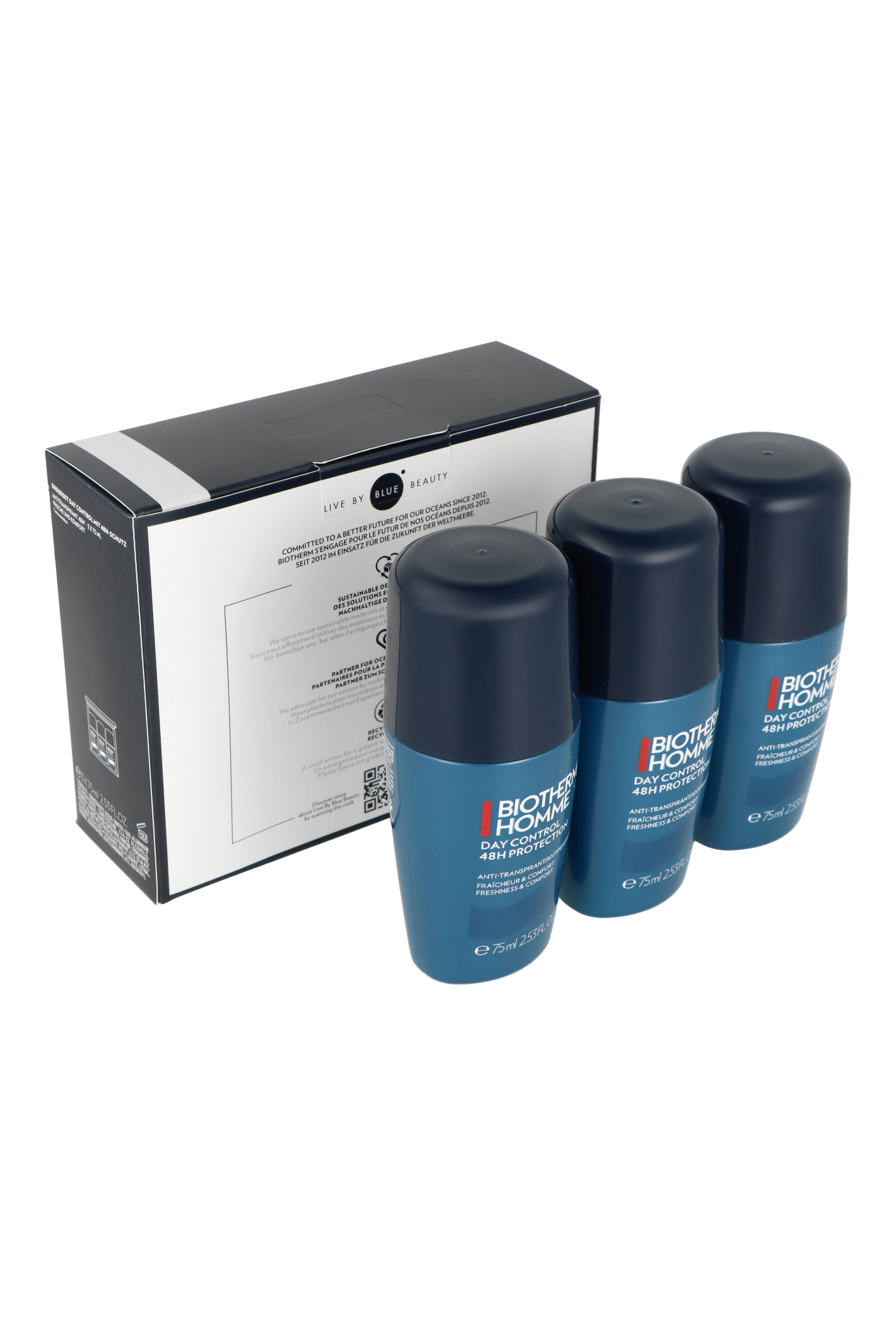 Zestaw Biotherm Homme Day Control Roll-On 3x75ml Marka Biotherm