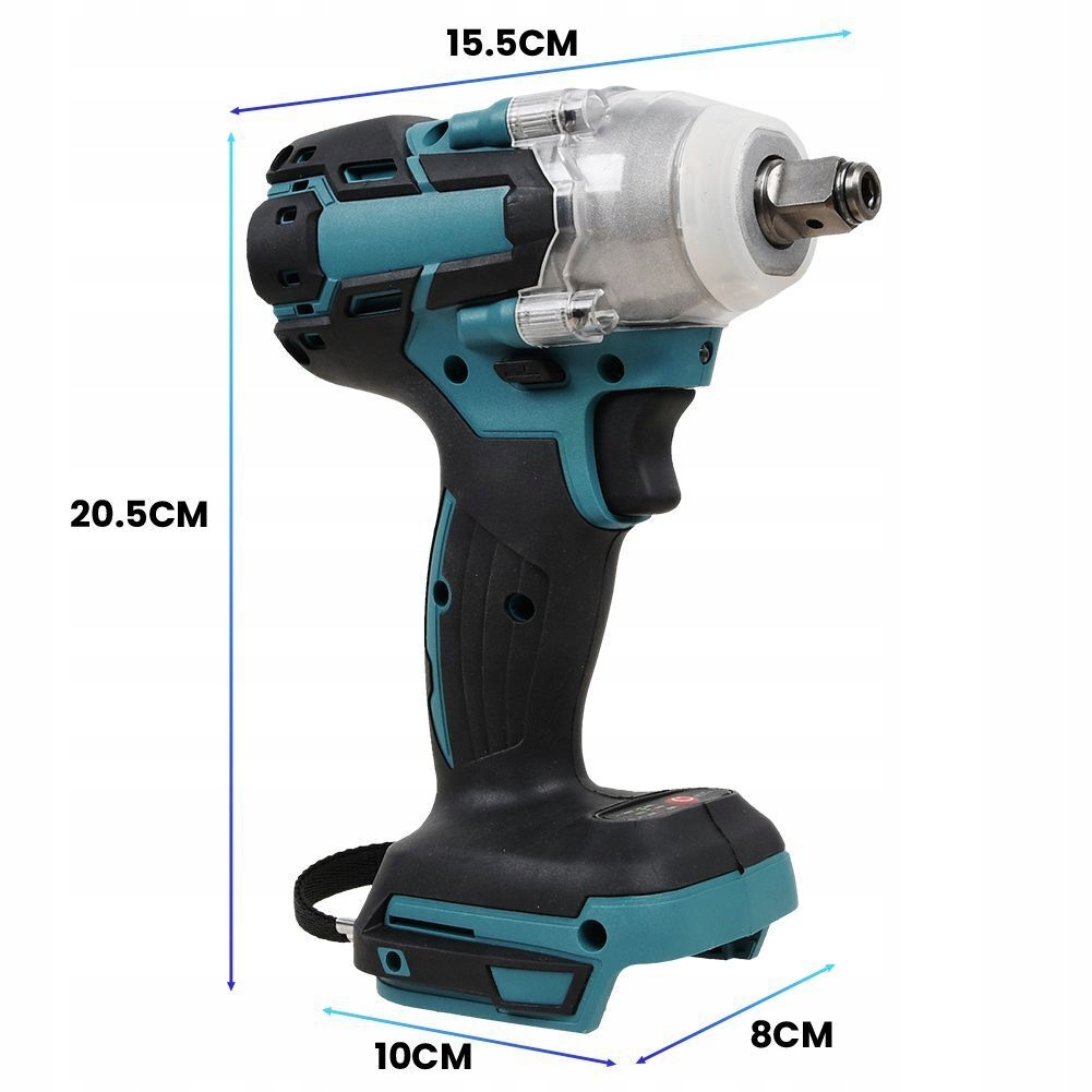 MOCNY ELEKTRYCZNY KLUCZ UDAROWY DO KÓŁ LED 18V 1/2'' EAN (GTIN) 0191491938825