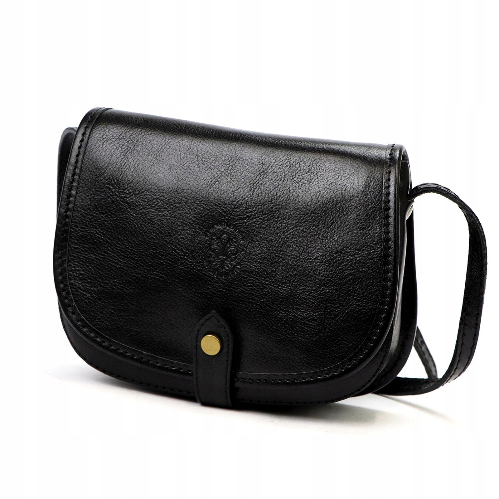 Dámská kabelka přes rameno kožená černá Florence crossbody