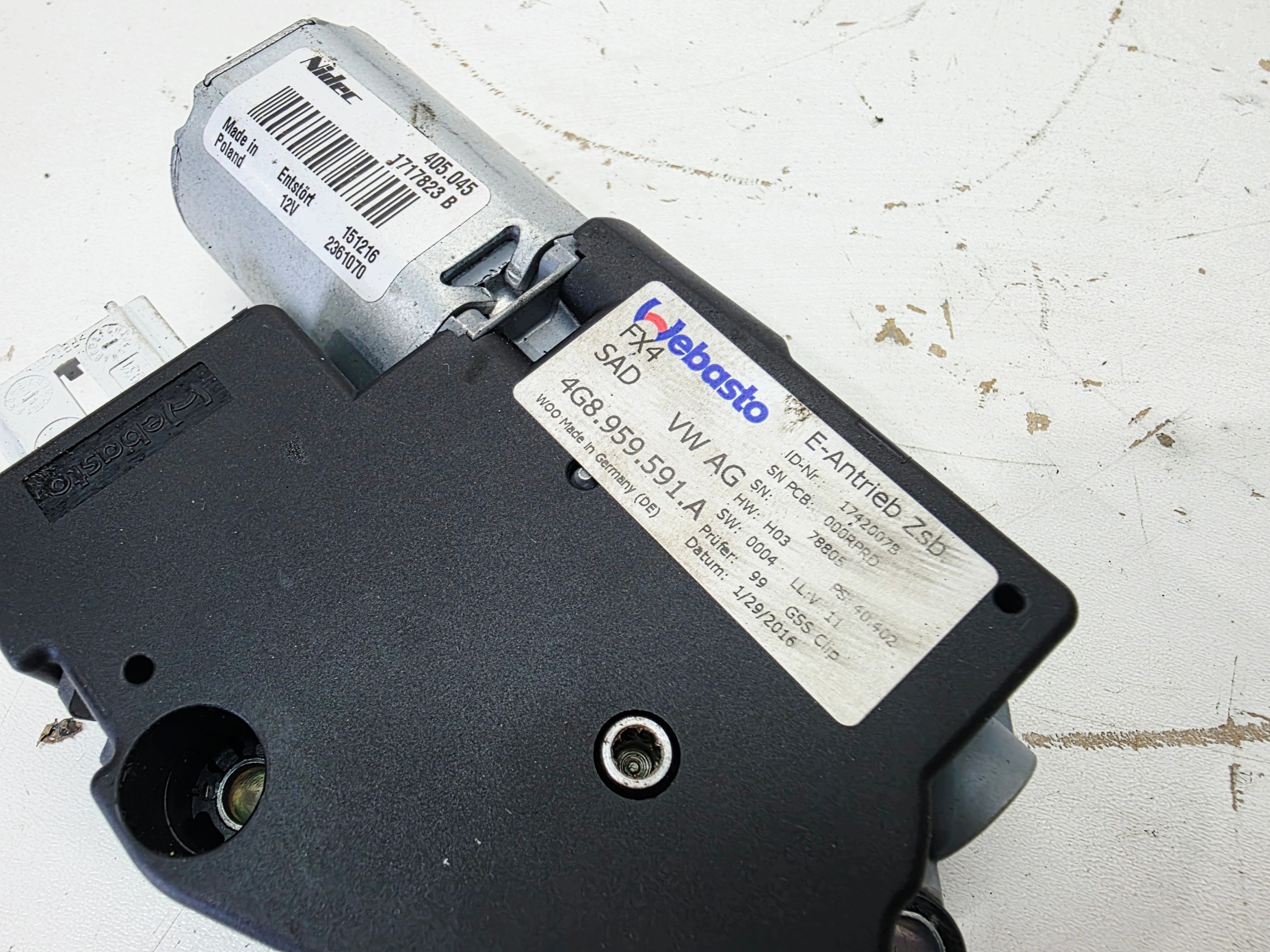 Motor Schiebedach AUDI A6 C7 A7 4G8959591A