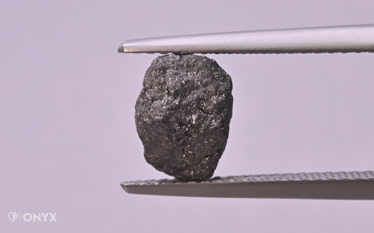 Diamantová černá hrudka 9x6 mm
