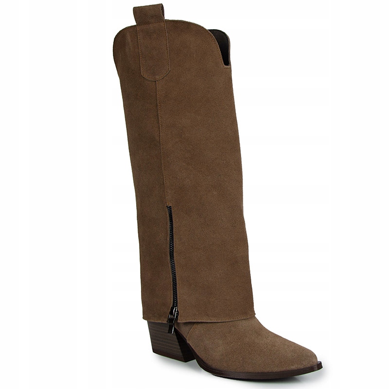 Gamis 7691 Kozačky Klasická Kůže Semiš Hnědá 38