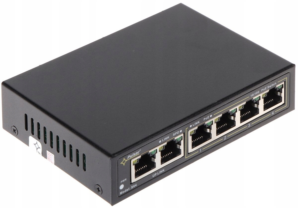 Switch Poe S-64 4-PORTOVÝ Pulsar