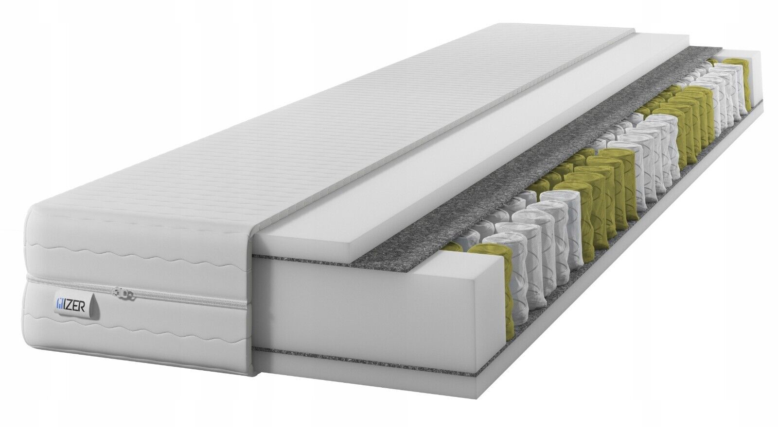 Materac 120x200 kieszeniowy Gold średni dwustronny H3 7-Stref