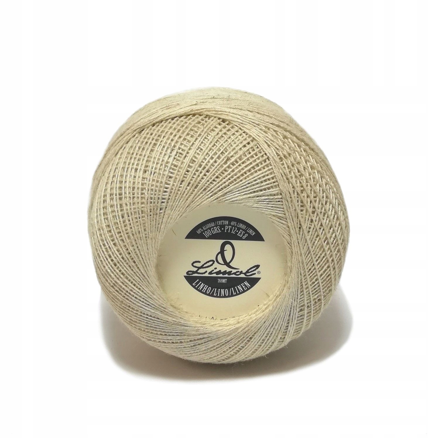 Kordonek Limol Lniany 40% Crudo 100g 455mb 6