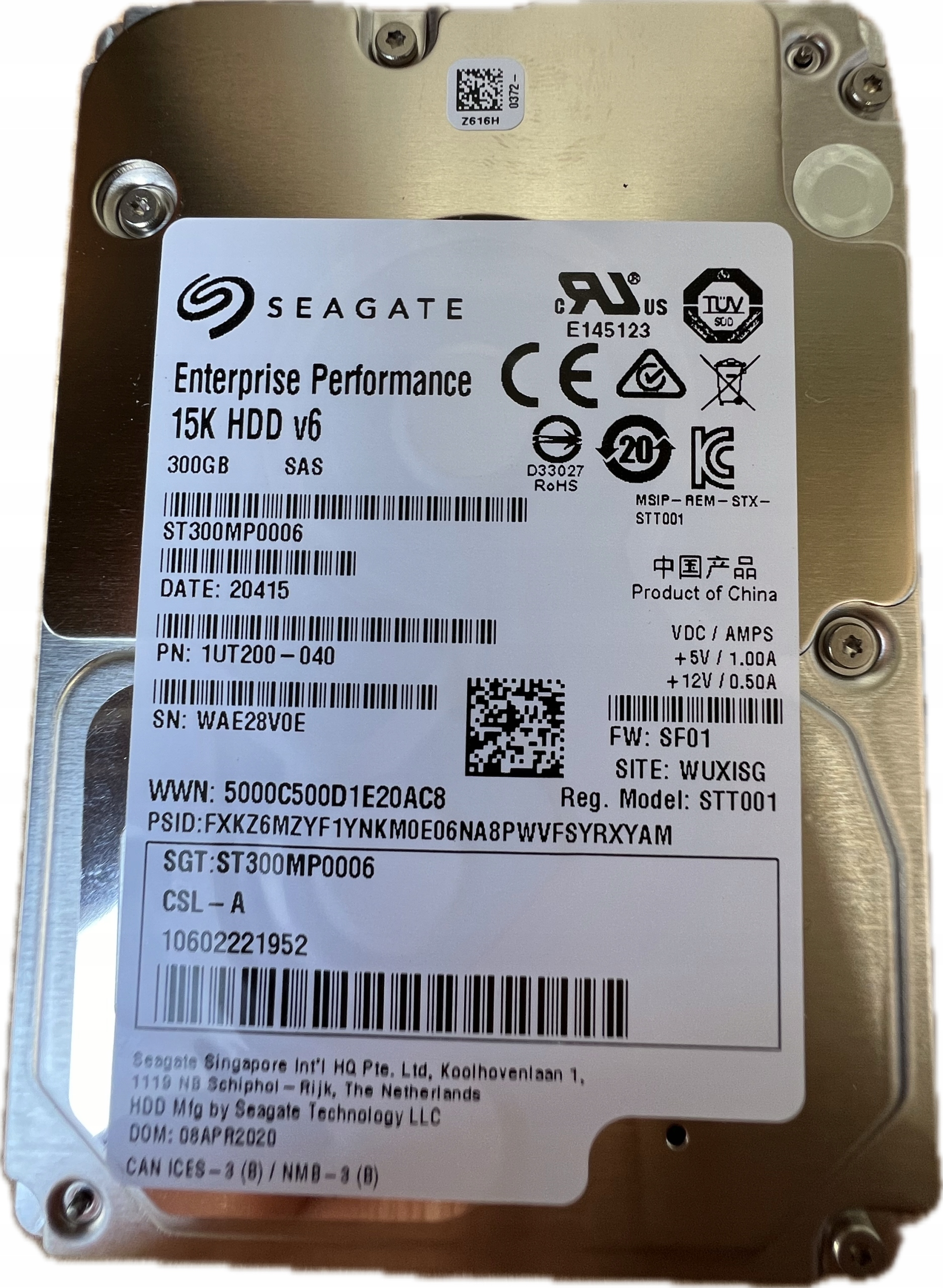 Disk Seagate Enterprise Performance ST300MP0006 V6 300GB Sas 2.5" Nový