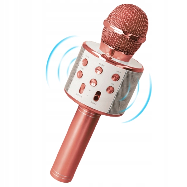 

Mikrofon Forever Speaker BMS-300 różowo złoty