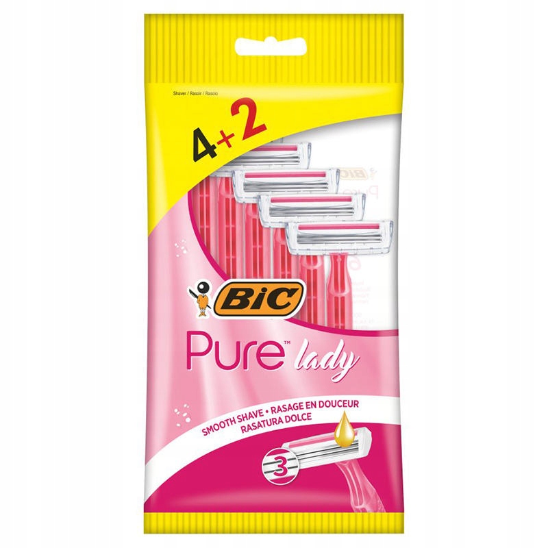 

Maszynka do golenia Pure3 Lady Pink 4+2 sztuki